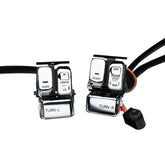 Custom Chrome Handlebar Wiring Kit Chrome Black w/Buttons & Switches 48" Harness Fit For Harley 96-06